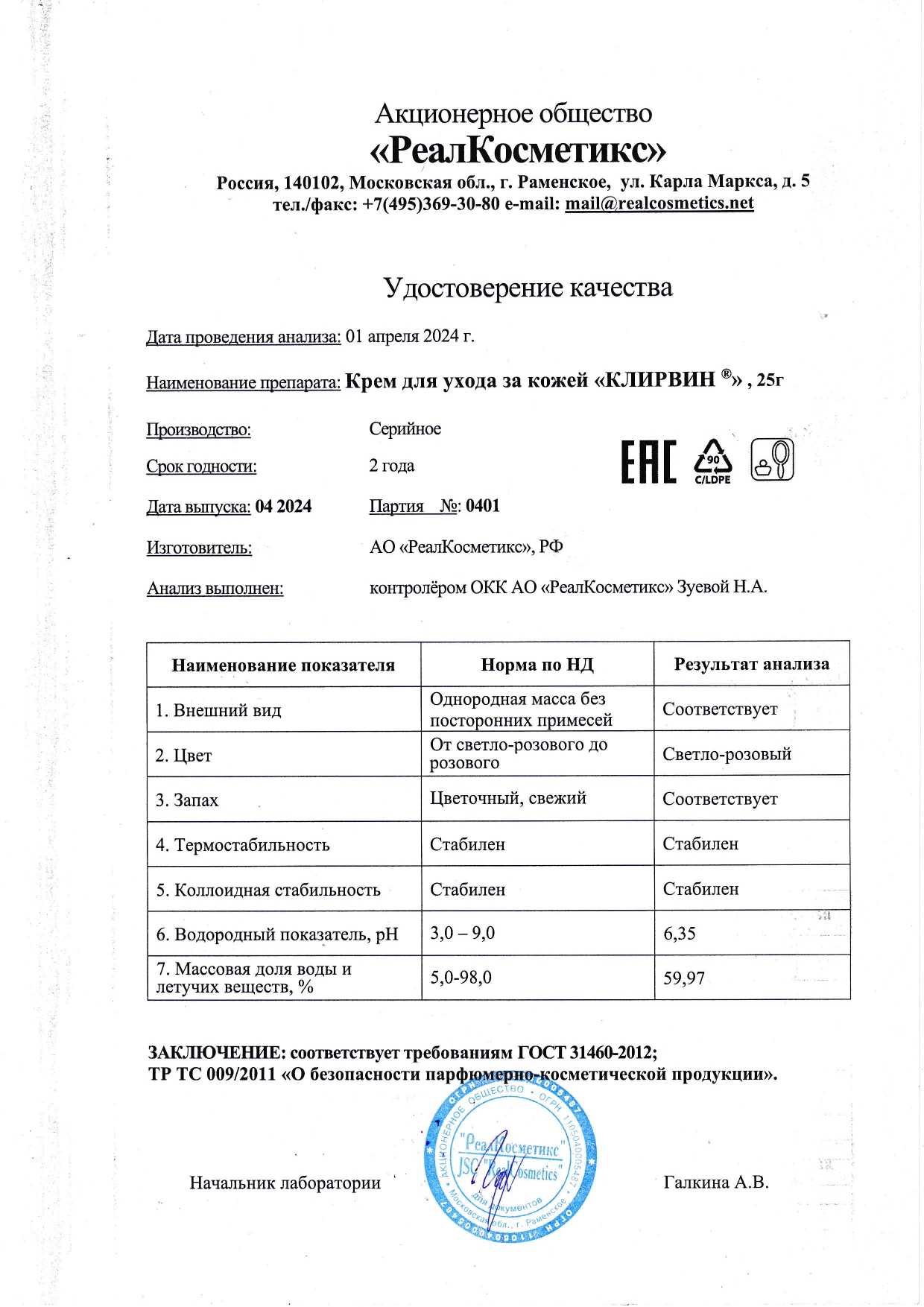 Паспорт №0420240401
